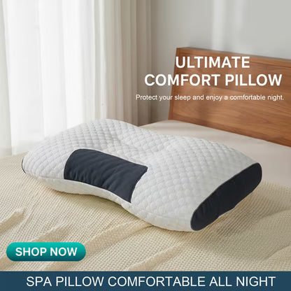 Ergonomic Memory Foam Neck Pillow | Adjustable Cervical Support Pillow with Removable Washable Cover | Breathable Orthopedic Pillow for Side, Back &amp; Stomach Sleepers