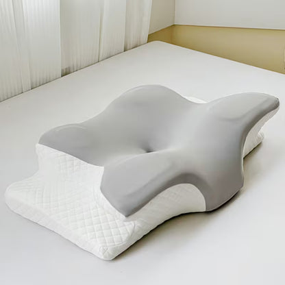 Cooling Butterfly Contour Memory Foam Pillow | Ergonomic Cervical Neck Support for Deep & Pain-Free Sleep
